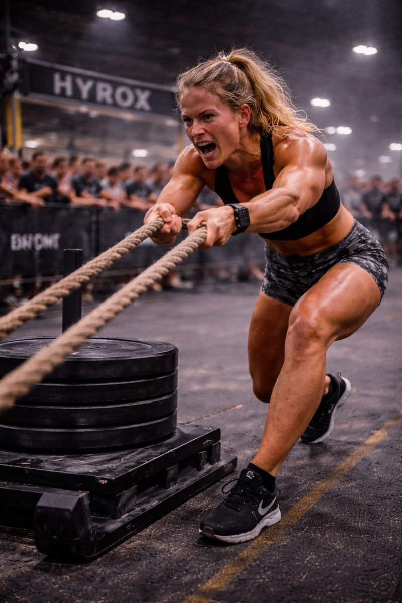 HYROX sled pull training